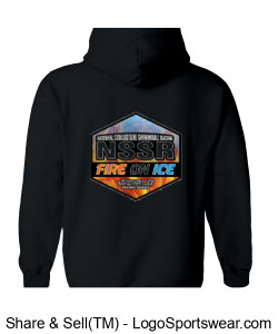 Fire n ice hoodie Design Zoom